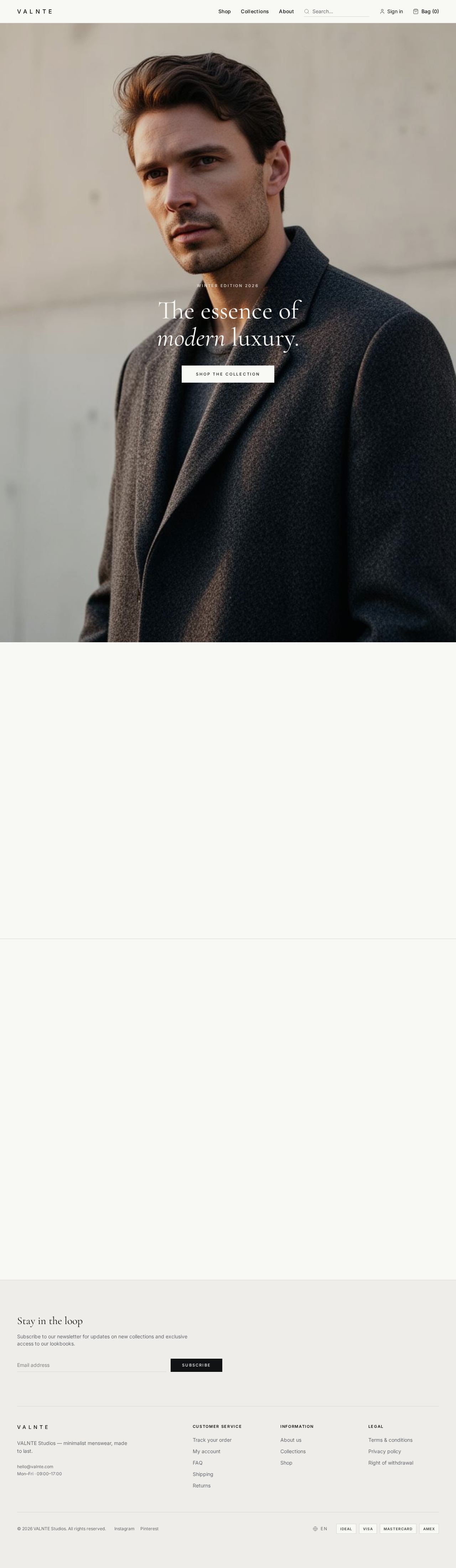VALNTE website