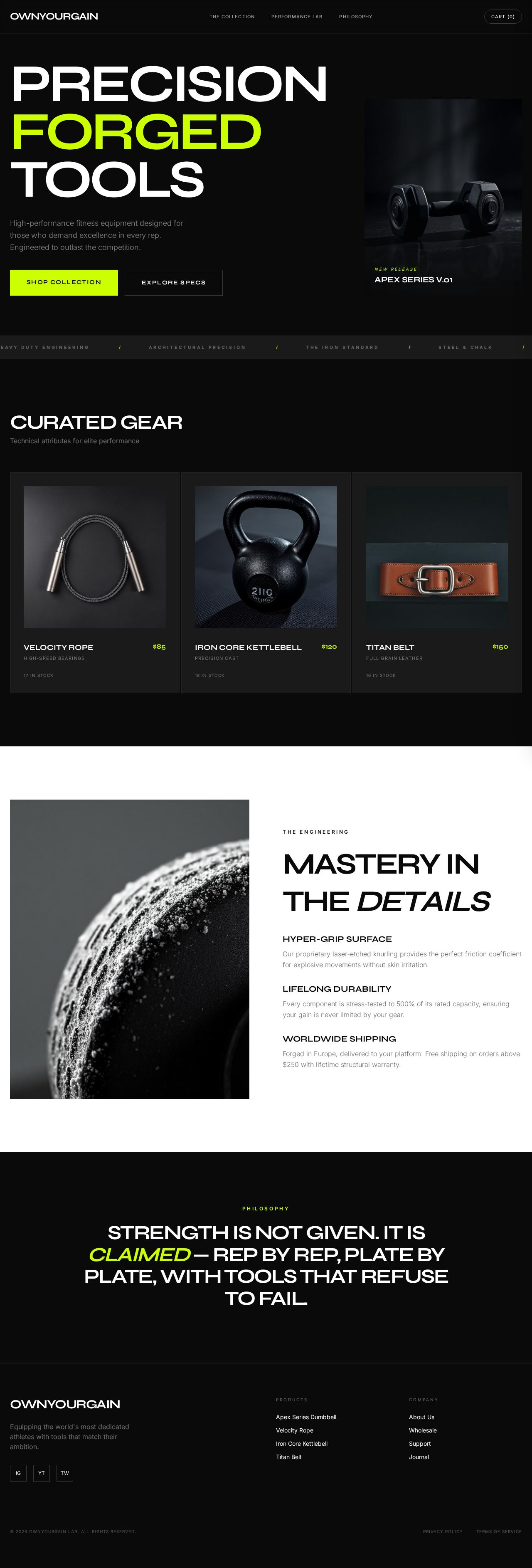Own Your Gain website